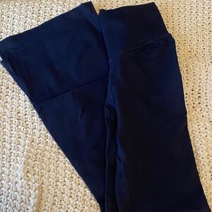 Fabletics Navy Blue Flared Athletic Leggings